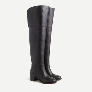 J. Crew Bella Leather Over Knee Boot AQ752